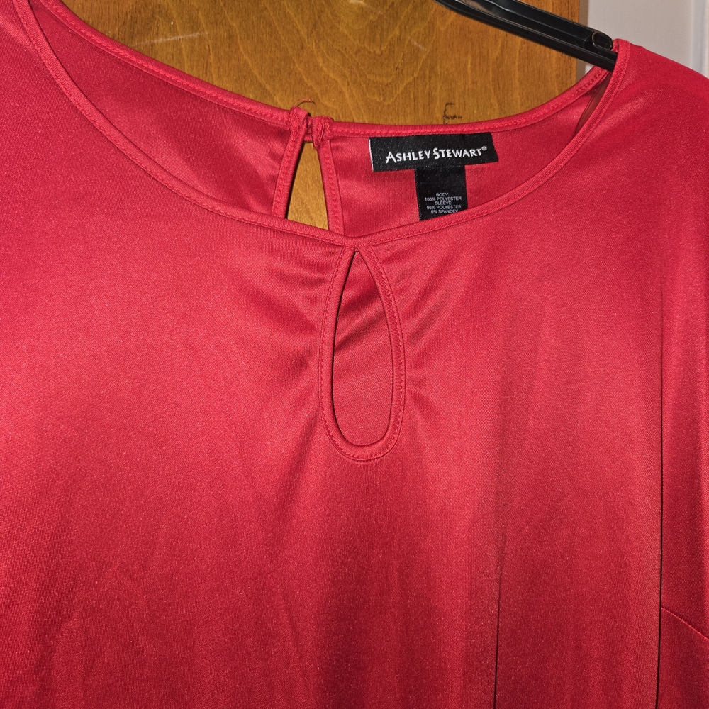Ashley Stewart Red Women's Top